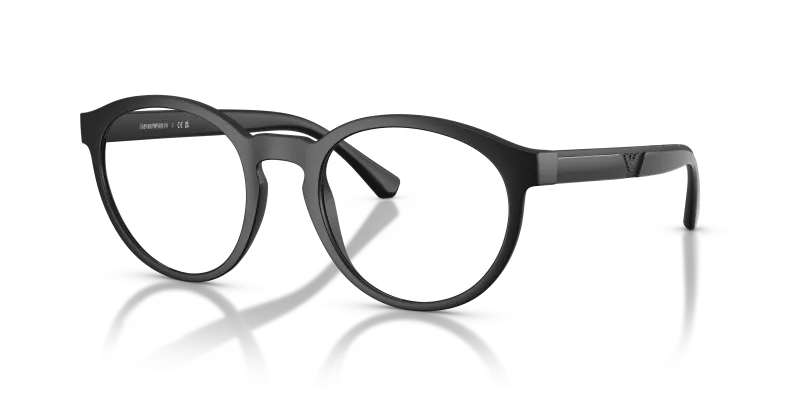 กรอบแว่นสายตา Emporio Armani EA4152V-5801 Matte Black แว่นสายตา Emporio Armani EA4152V-5801 มุมเฉียง สีดำด้าน สำหรับผู้ชาย