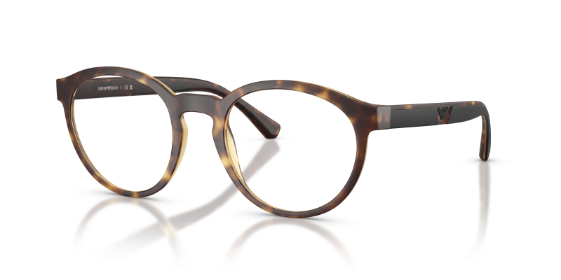 แว่นสายตา Emporio Armani EA4152V-5802 มุมเฉียง สีฮาวานาด้าน สำหรับผู้ชาย