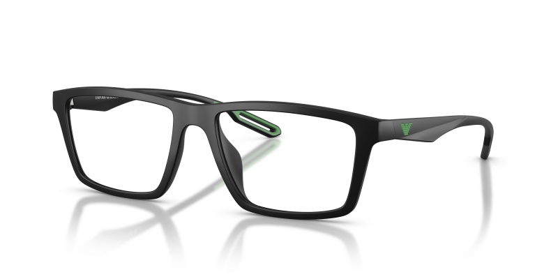 แว่นสายตา Emporio Armani EA4189V-5001 มุมเฉียง สีดำด้าน/เขียว สำหรับผู้ชาย