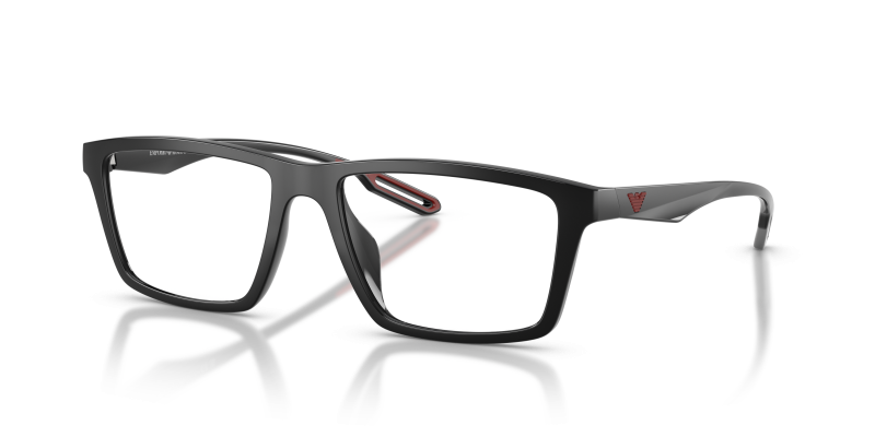 แว่นสายตา Emporio Armani EA4189V-5017 มุมเฉียง สีดำประกาย/แดง สำหรับผู้ชาย