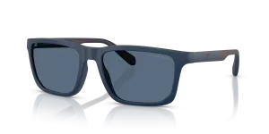 แว่นกันแดด Emporio Armani EA4219-618580 น้ำเงินด้าน เลนส์น้ำเงินเข้ม มุมสามส่วนสี่