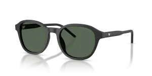 แว่นกันแดด Emporio Armani EA4247U-500171 ดำด้าน เลนส์เขียวเข้ม มุมสามส่วนสี่