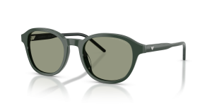 Emporio Armani EA4247U 6257/2 แว่นกันแดดทรงแฟนทอสเขียวประกาย สำหรับผู้ชาย