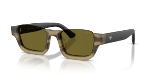 Emporio Armani EA4268U 6369/2 แว่นกันแดดลายฮาวาน่าเขียวสไตรป์ ทุกเพศ