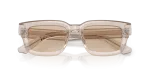 แว่นกันแดด Emporio Armani EA4270F-636393 Shiny Transparent Tundra Light Brown Emporio Armani EA4270F 636393 close-up ด้านหน้า