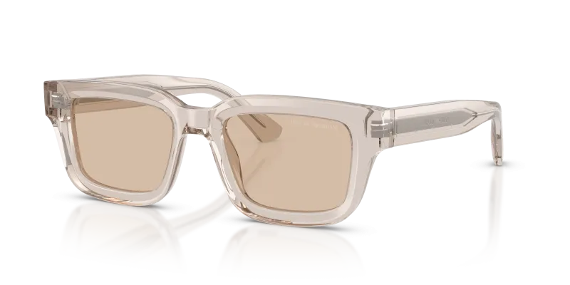 แว่นกันแดด Emporio Armani EA4270F-636393 Shiny Transparent Tundra Light Brown Emporio Armani EA4270F 636393 แว่นกันแดดลายทุนดราโปร่งใสประกาย ผู้ชาย