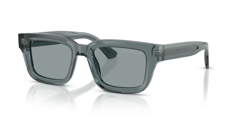 Emporio Armani EA4270F 6364/1 แว่นกันแดดสีเทาโปร่งใสประกาย ผู้ชาย
