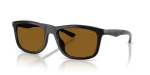 แว่นกันแดด Emporio Armani EA4277U-501783 Shiny Black Dark Brown Polarized แว่นกันแดด Emporio Armani EA4277U-501783 มุมเฉียง สีดำประกาย สำหรับผู้ชาย