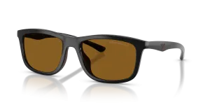แว่นกันแดด Emporio Armani EA4277U-501783 มุมเฉียง สีดำประกาย สำหรับผู้ชาย