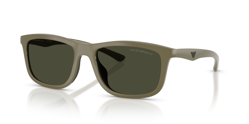 แว่นกันแดด Emporio Armani EA4277U-543782 Shiny Light Brown/Brown Rubber Dark Green แว่นกันแดด Emporio Armani EA4277U-543782 มุมเฉียง น้ำตาลอ่อนมันวาว/ยางสีน้ำตาล สำหรับผู้ชาย