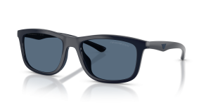 แว่นกันแดด Emporio Armani EA4277U-624480 มุมเฉียง น้ำเงินมันวาว/ยางสีน้ำเงิน สำหรับผู้ชาย