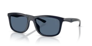 แว่นกันแดด Emporio Armani EA4277U-624480 มุมเฉียง น้ำเงินมันวาว/ยางสีน้ำเงิน สำหรับผู้ชาย