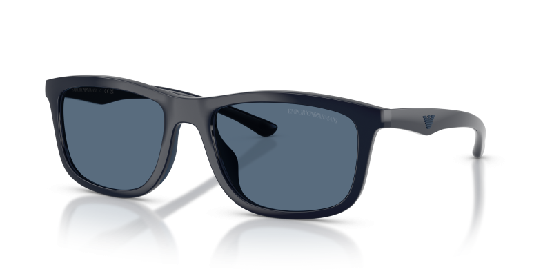 แว่นกันแดด Emporio Armani EA4277U-624480 Shiny Blue/Blue Rubber Dark Blue แว่นกันแดด Emporio Armani EA4277U-624480 มุมเฉียง น้ำเงินมันวาว/ยางสีน้ำเงิน สำหรับผู้ชาย