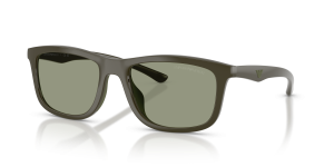 แว่นกันแดด Emporio Armani EA4277U-6449/2 มุมเฉียง เขียวมันวาว/ยางสีเขียว สำหรับผู้ชาย