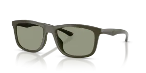 แว่นกันแดด Emporio Armani EA4277U-6449/2 มุมเฉียง เขียวมันวาว/ยางสีเขียว สำหรับผู้ชาย