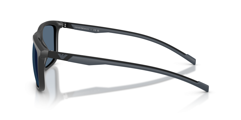 แว่นกันแดด Emporio Armani EA4278U-500180 มุมข้าง ขาแว่นสีดำด้าน/รับเบอร์น้ำเงิน