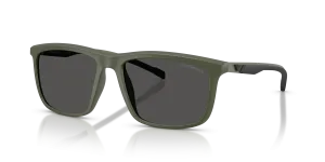 แว่นกันแดด Emporio Armani EA4278U-618487 มุมเฉียง สีเขียวด้าน สำหรับผู้ชาย