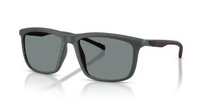 แว่นกันแดด Emporio Armani EA4278U-620587 มุมเฉียง สีเทาด้าน สำหรับผู้ชาย
