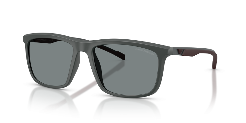 แว่นกันแดด Emporio Armani EA4278U-620587 มุมเฉียง สีเทาด้าน สำหรับผู้ชาย