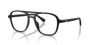 แว่นกันแดด Emporio Armani EA4279U-50011W ดำด้าน เลนส์ใส มุมสามส่วนสี่