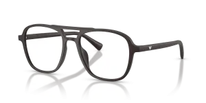 แว่นกันแดด Emporio Armani EA4279U-58581W น้ำตาลเข้มด้าน เลนส์ใส มุมสามส่วนสี่