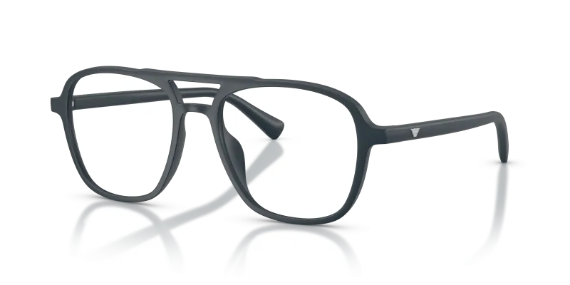 แว่นกันแดด Emporio Armani EA4279U-64501W น้ำเงินด้าน เลนส์ใส มุมสามส่วนสี่