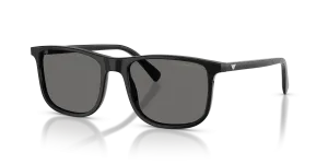 แว่นกันแดด Emporio Armani EA4280F-501787 ดำประกาย เลนส์เทา มุมสามส่วนสี่