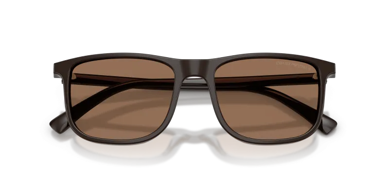แว่นกันแดด Emporio Armani EA4280F-645273 น้ำตาลประกาย ระยะใกล้