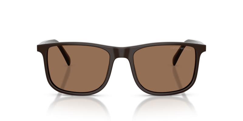 แว่นกันแดด Emporio Armani EA4280F-645273 น้ำตาลประกาย มุมด้านหน้า
