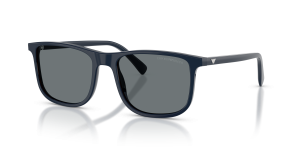 แว่นกันแดด Emporio Armani EA4280F-645380 น้ำเงินประกาย เลนส์น้ำเงินเข้ม มุมสามส่วนสี่