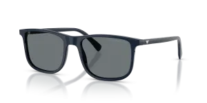 แว่นกันแดด Emporio Armani EA4280F-645380 น้ำเงินประกาย เลนส์น้ำเงินเข้ม มุมสามส่วนสี่