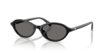 แว่นกันแดด Emporio Armani EA4281U-501787 Shiny Black Grey แว่นกันแดด Emporio Armani EA4281U-501787 ดำประกาย เลนส์เทา ทรงวงรี