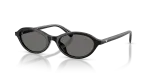 แว่นกันแดด Emporio Armani EA4281U-501787 ดำประกาย เลนส์เทา ทรงวงรี
