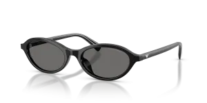แว่นกันแดด Emporio Armani EA4281U-501787 ดำประกาย เลนส์เทา ทรงวงรี