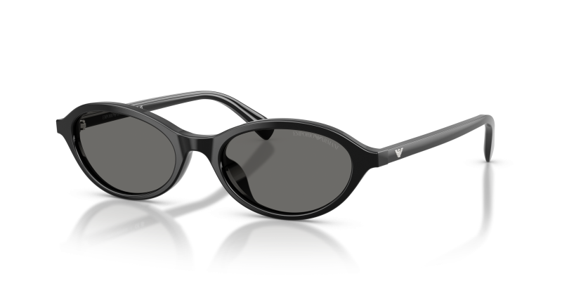 แว่นกันแดด Emporio Armani EA4281U-501787 Shiny Black Grey แว่นกันแดด Emporio Armani EA4281U-501787 ดำประกาย เลนส์เทา ทรงวงรี