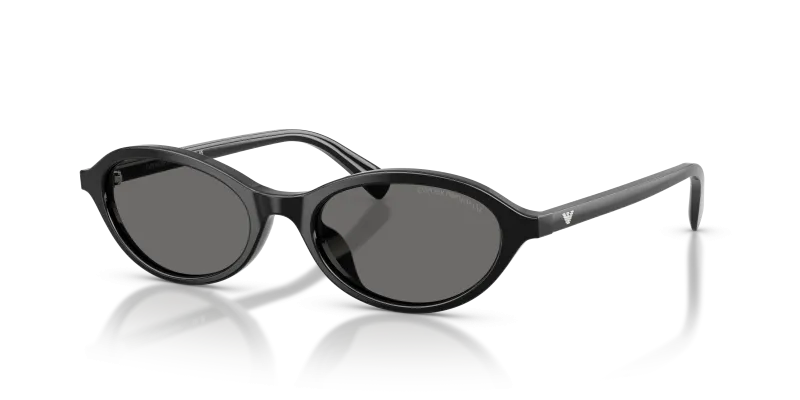 แว่นกันแดด Emporio Armani EA4281U-501787 ดำประกาย เลนส์เทา ทรงวงรี