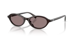 แว่นกันแดด Emporio Armani EA4281U-64547N น้ำตาลโอปอลประกาย เลนส์สีม่วงเข้ม