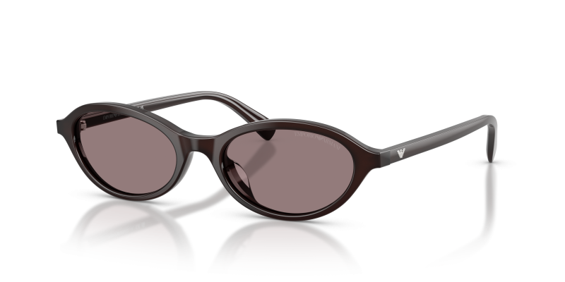แว่นกันแดด Emporio Armani EA4281U-64547N น้ำตาลโอปอลประกาย เลนส์สีม่วงเข้ม