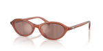 แว่นกันแดด Emporio Armani EA4281U-64556G น้ำตาลอ่อนโอปอล เลนส์มิเรอร์