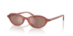 แว่นกันแดด Emporio Armani EA4281U-64556G น้ำตาลอ่อนโอปอล เลนส์มิเรอร์