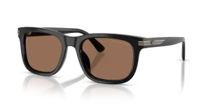 แว่นกันแดด Emporio Armani EA4282U-501773 ดำประกาย เลนส์น้ำตาลเข้ม ทรงเรขาคณิต