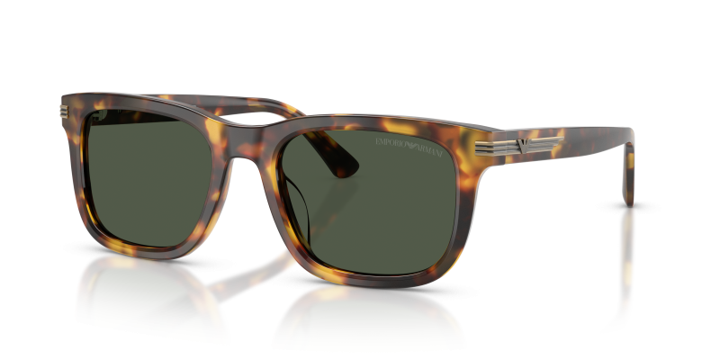 แว่นกันแดด Emporio Armani EA4282U-59939A Shiny Havana Brown Dark Green Polarized แว่นกันแดด Emporio Armani EA4282U-59939A เลนส์โพลาไรซ์เขียวเข้ม ฮาวาน่าน้ำตาลแวววาว