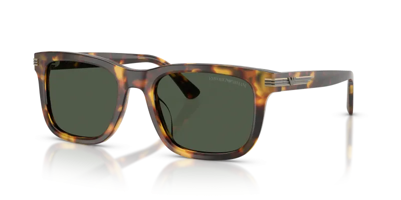 แว่นกันแดด Emporio Armani EA4282U-59939A เลนส์โพลาไรซ์เขียวเข้ม ฮาวาน่าน้ำตาลแวววาว