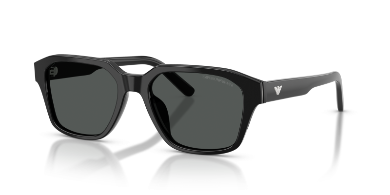 แว่นกันแดด Emporio Armani EA4283U-501787 Shiny Black Dark Grey แว่นกันแดด Emporio Armani EA4283U-501787 มุมเฉียง สีดำประกาย สำหรับผู้ชาย