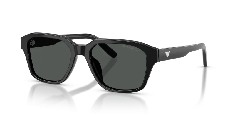 แว่นกันแดด Emporio Armani EA4283U-501787 Shiny Black Dark Grey แว่นกันแดด Emporio Armani EA4283U-501787 มุมเฉียง สีดำประกาย สำหรับผู้ชาย