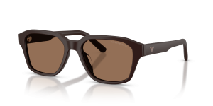 แว่นกันแดด Emporio Armani EA4283U-645873 มุมเฉียง สีน้ำตาลด้าน สำหรับผู้ชาย