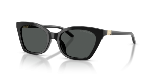 แว่นกันแดด Emporio Armani EA4284U-501787 มุมเฉียง สีดำประกาย สำหรับผู้หญิง