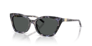 แว่นกันแดด Emporio Armani EA4284U-646087 มุมเฉียง สีเทาฮาวานาแวววาว สำหรับผู้หญิง