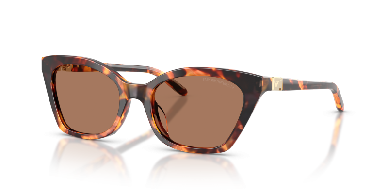 แว่นกันแดด Emporio Armani EA4284U-646273 มุมเฉียง สีเหลือง ฮาวานาเงา สำหรับผู้หญิง