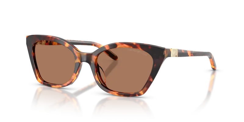 แว่นกันแดด Emporio Armani EA4284U-646273 มุมเฉียง สีเหลือง ฮาวานาเงา สำหรับผู้หญิง